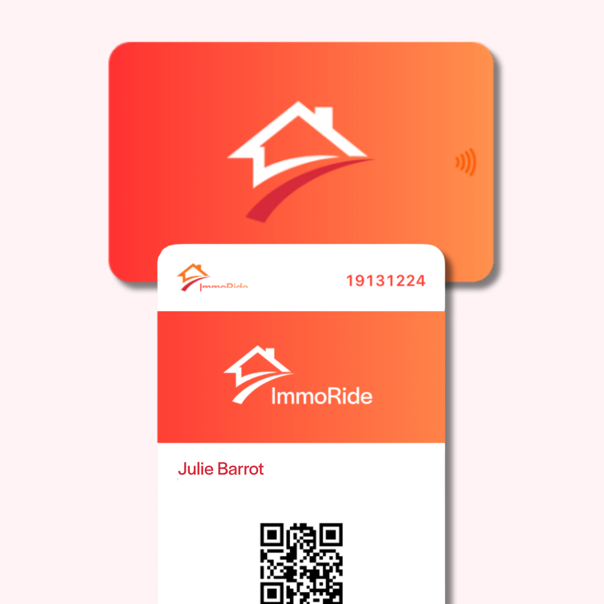 Carte de visite NFC physique et sa version Wallet avec QR Code
