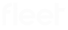 Fleet company logo in lowercase white letters.