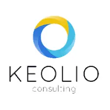 Logo de l'agence Keolio, pour laquelle France de Heere a animé un atelier sur les codes du savoir-vivre appliqués à la relation client et au milieu de l'agence.