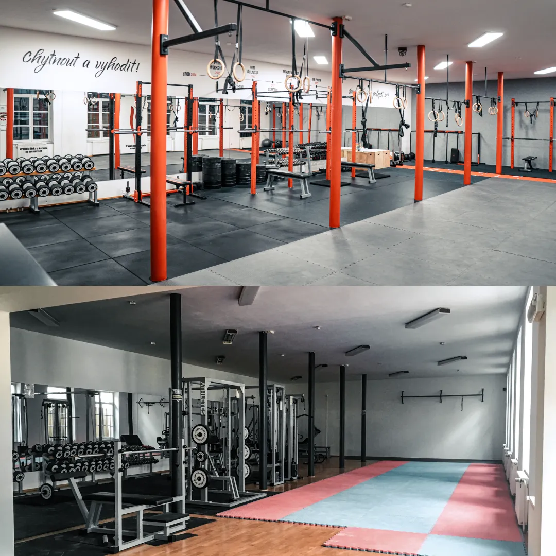 Tělocvična před a po