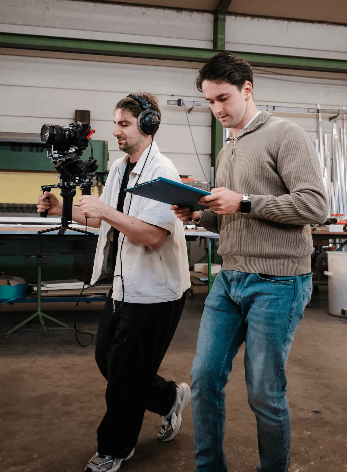 Filmen op locatie voor professionele contentcreatie