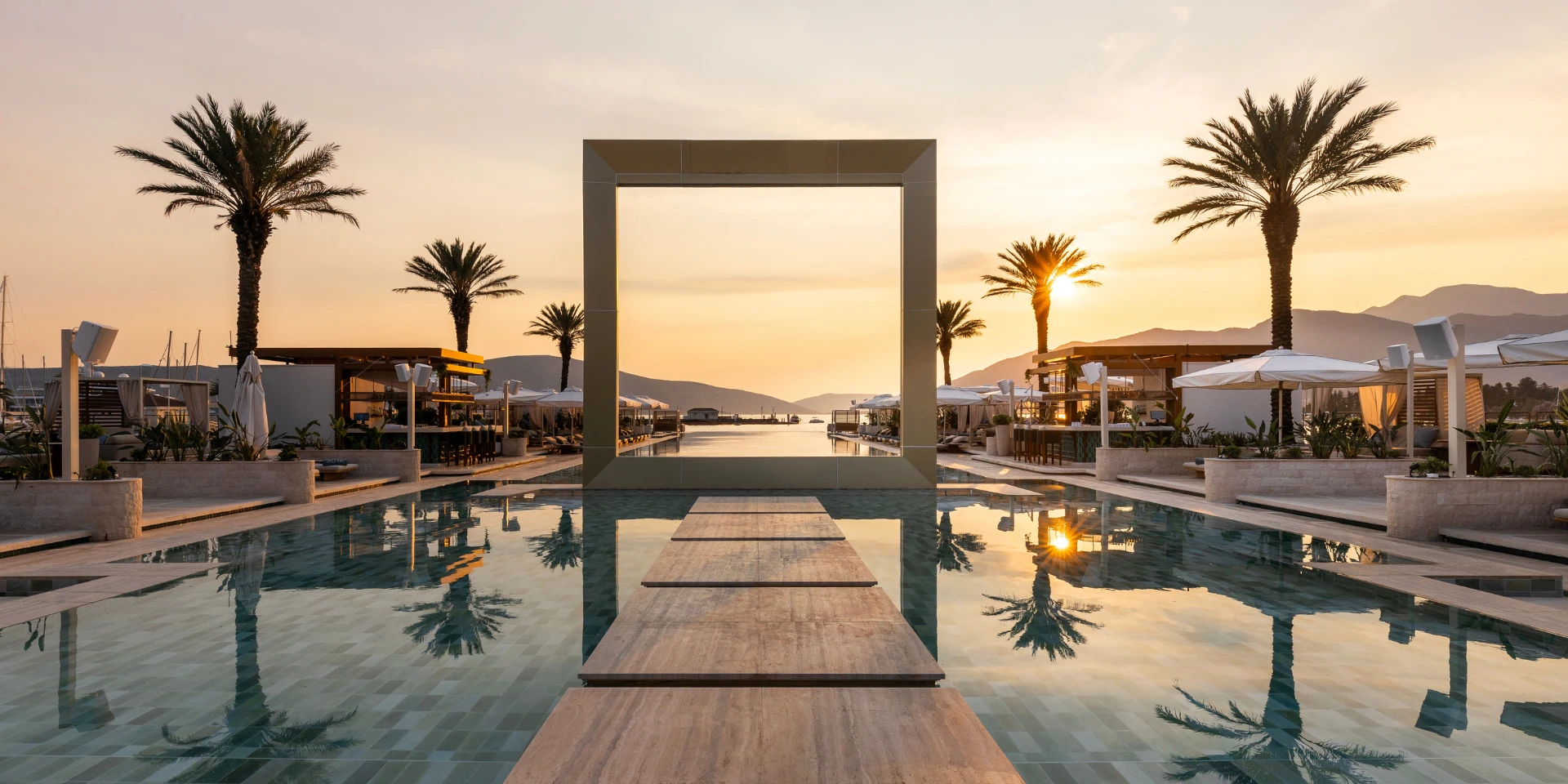 Aura Beach Club Porto Montenegro — luxury dining and entertainment
