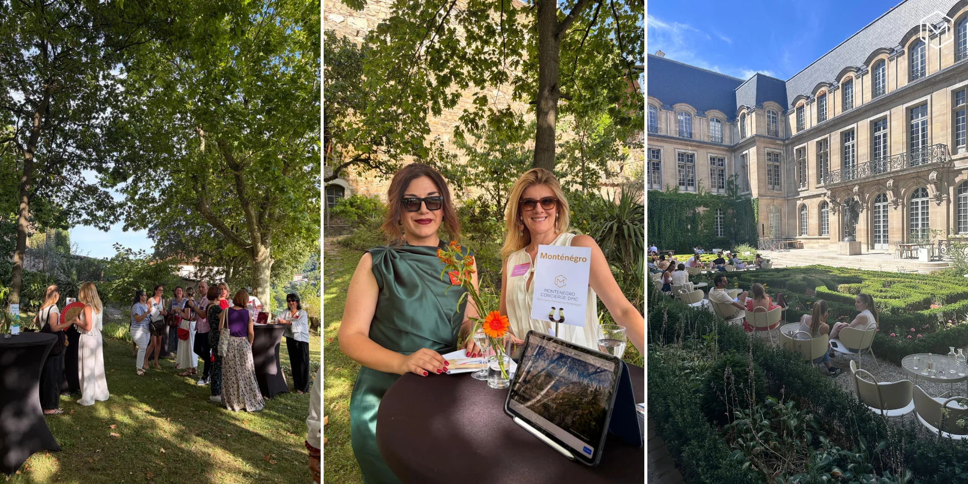 Montenegro Concierge DMC representatives at Echapevoo Afterworks, France