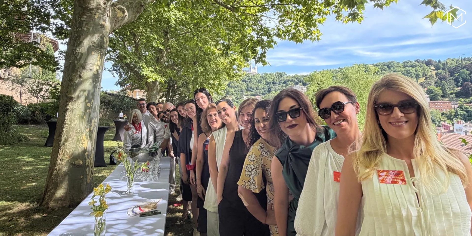 Garden venue at Echapevoo Afterworks networking event, France