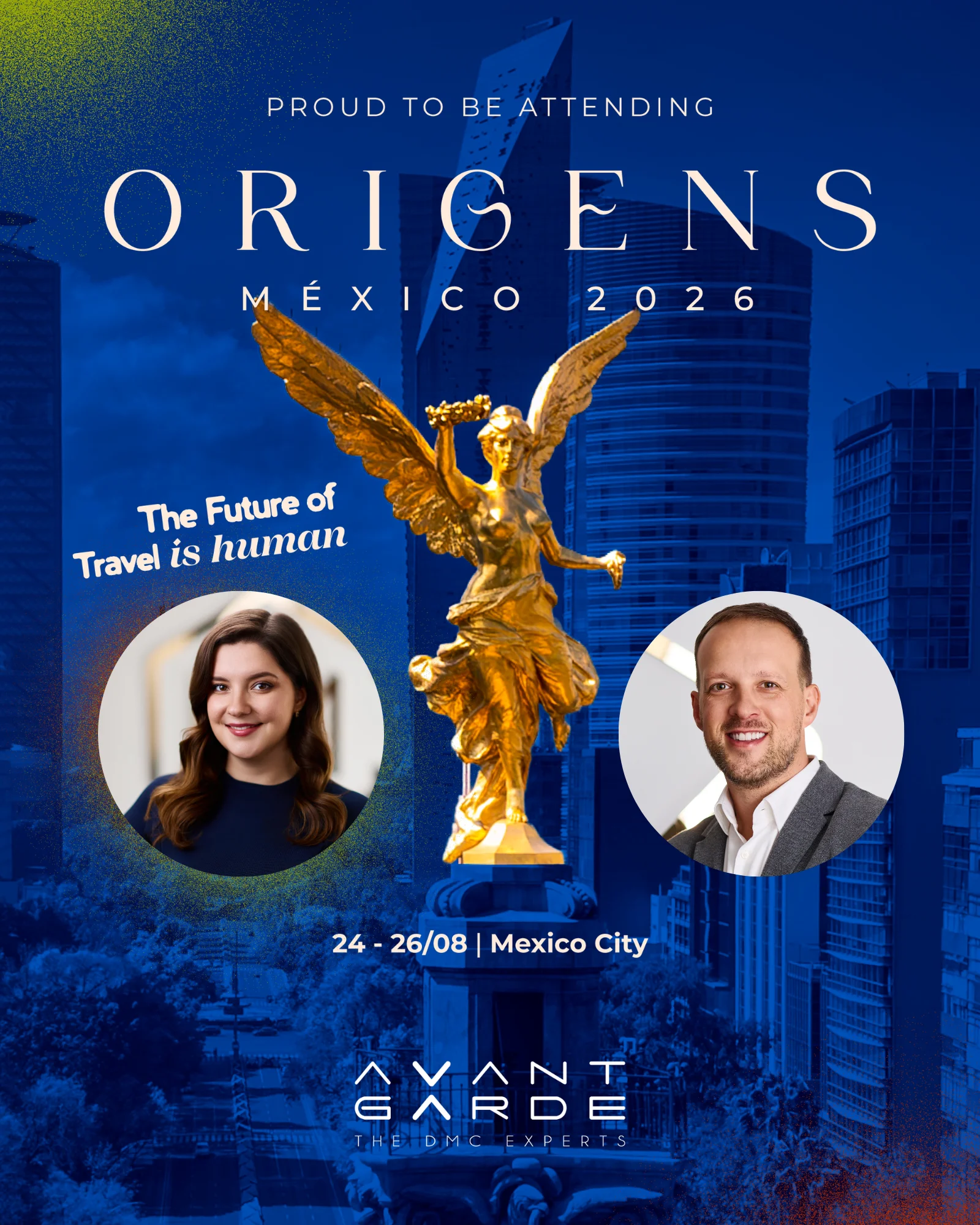 Montenegro Concierge DMC representatives ahead of ORIGENS 2026 in Mexico City