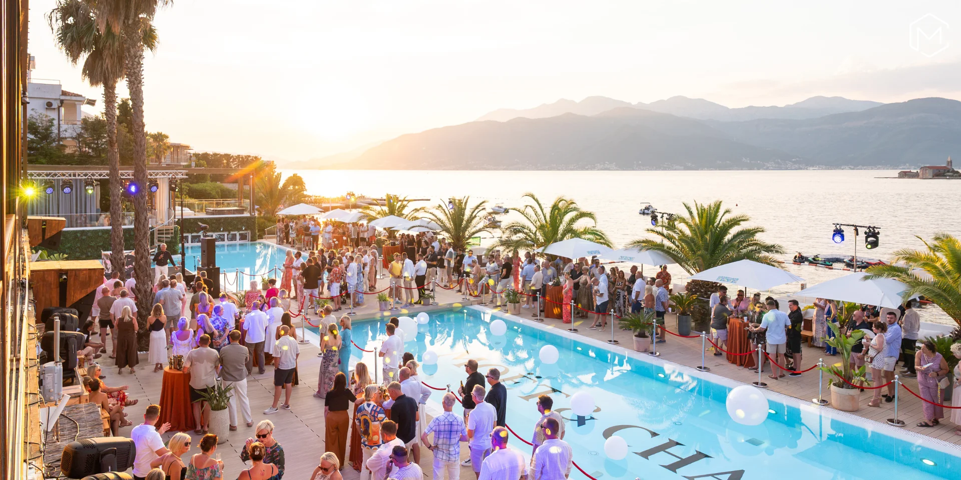 Waterfront event venues in Montenegro, delivered to international safety and production standards