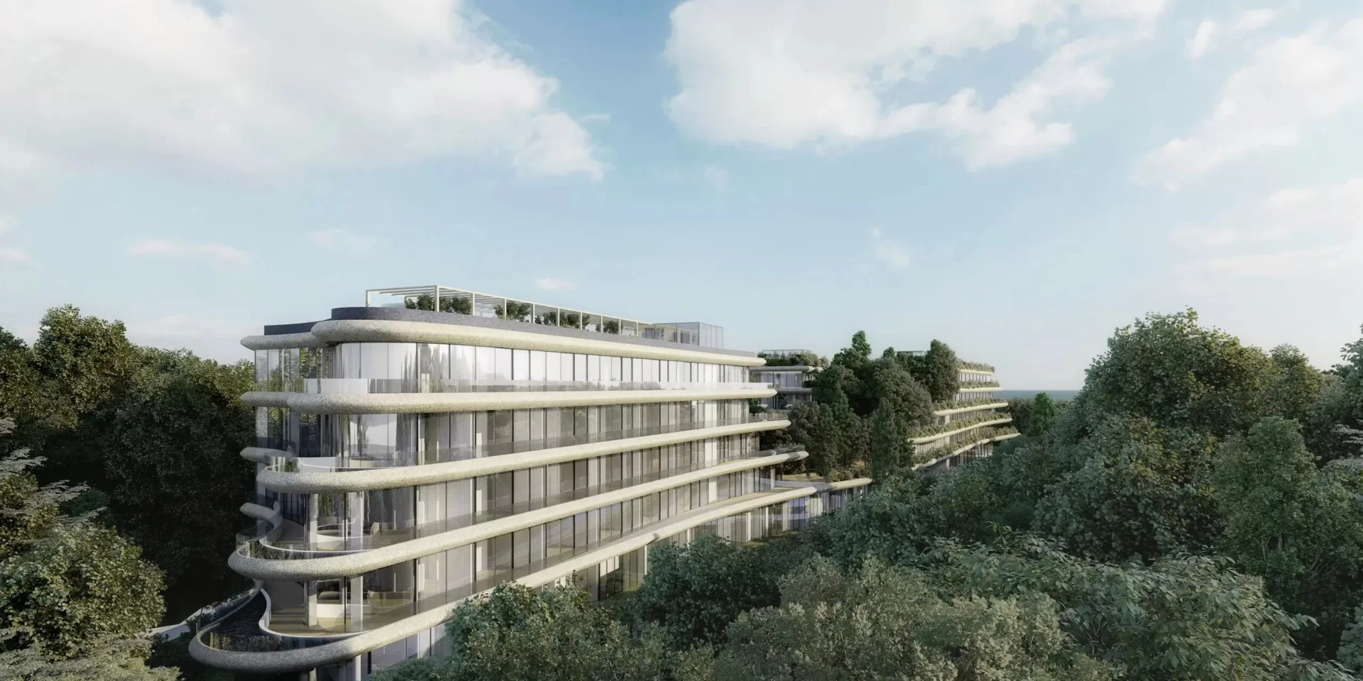 Architectural render of Janu Montenegro in Miločer
