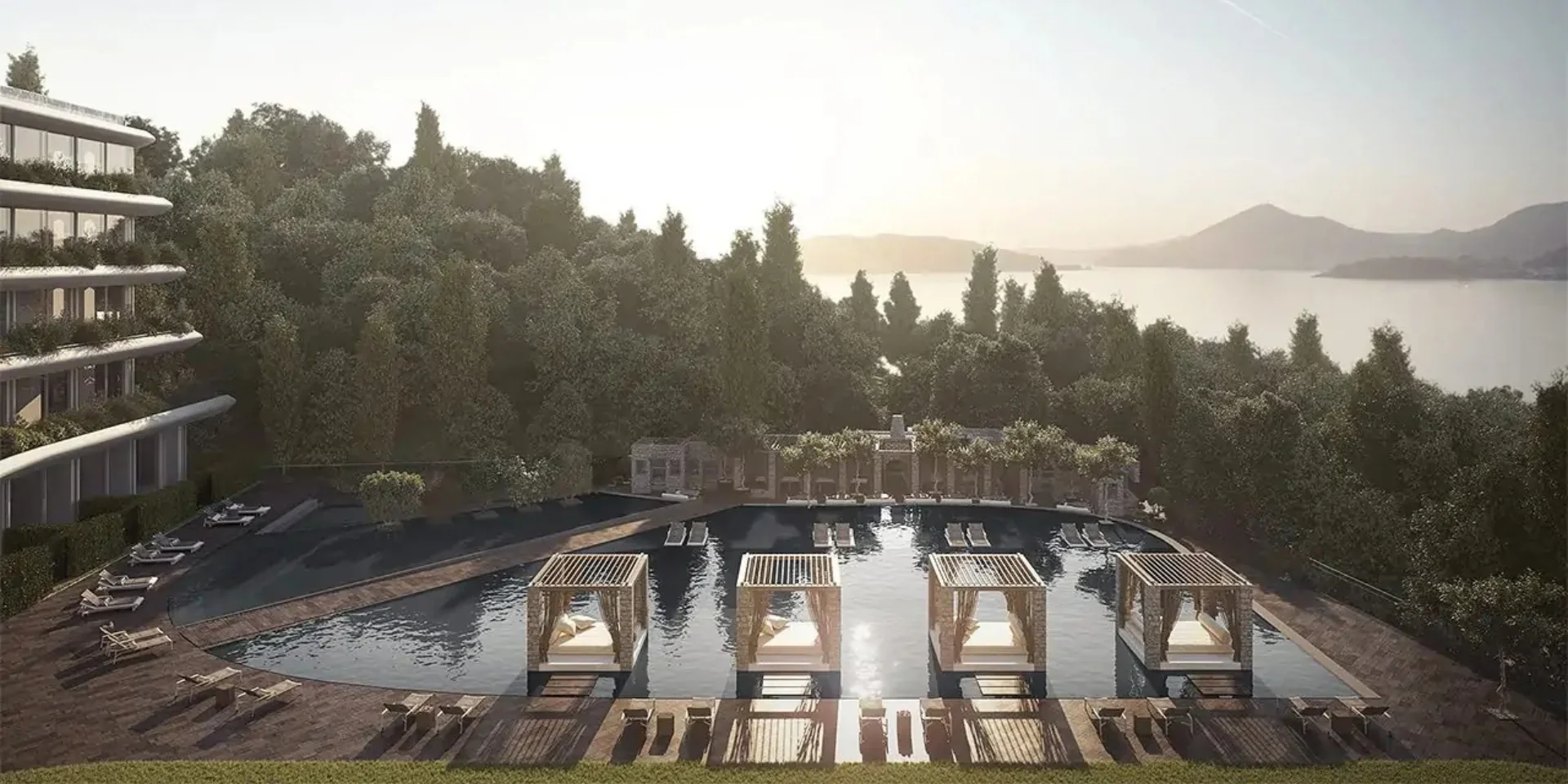 Render of the planned Janu Montenegro hotel in Miločer