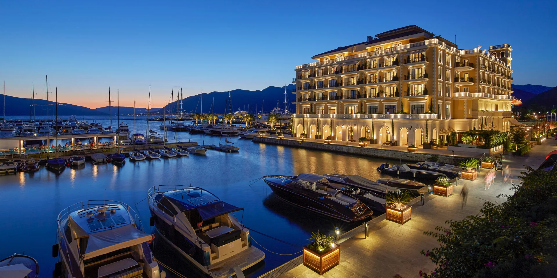 The Quince Porto Montenegro overlooking the marina, Boka Bay