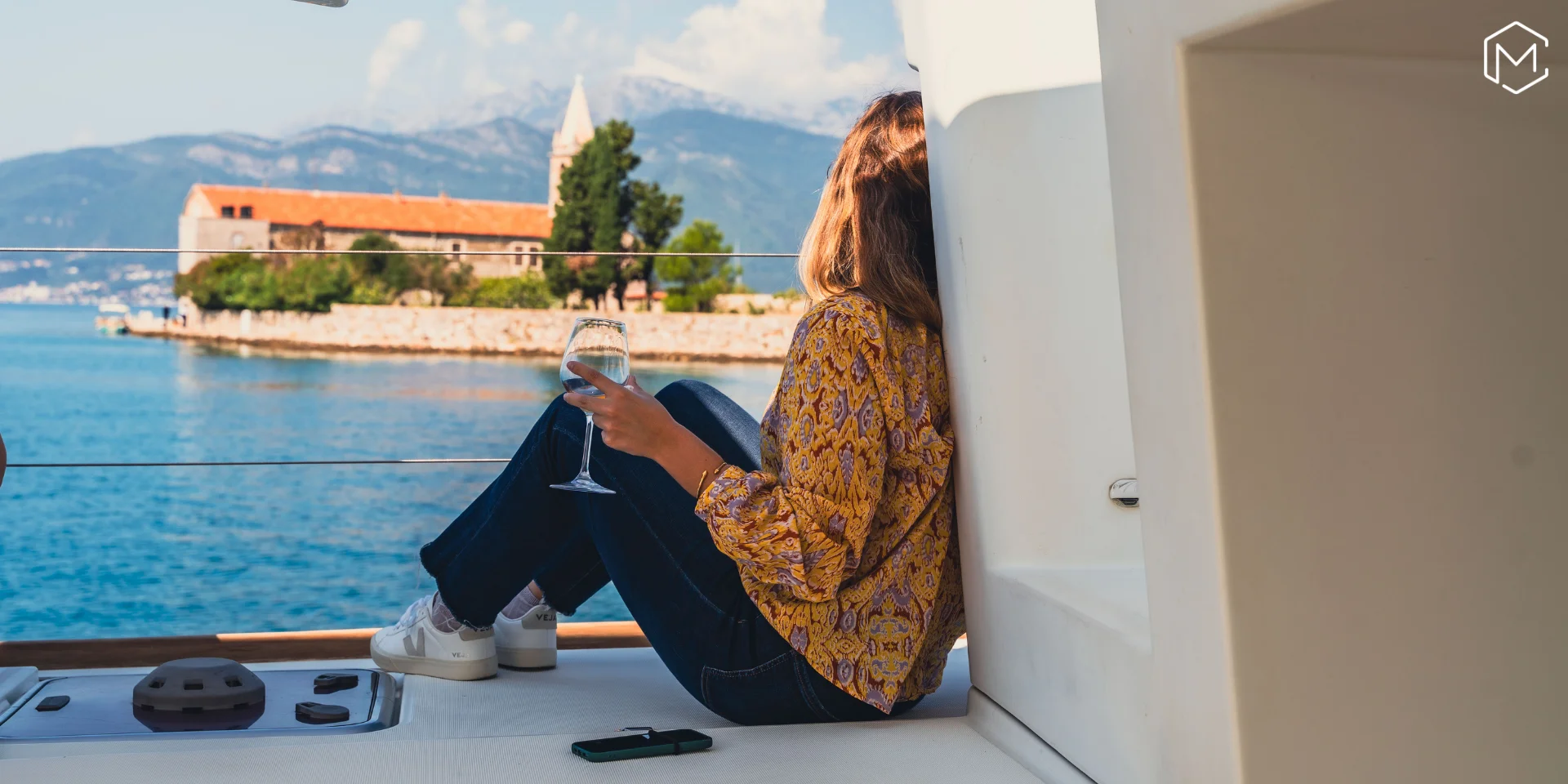 Ladies trip in Montenegro: sparkling moments on a private boat in Boka Bay
