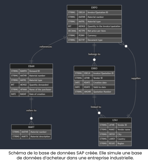 Data schema from procurement