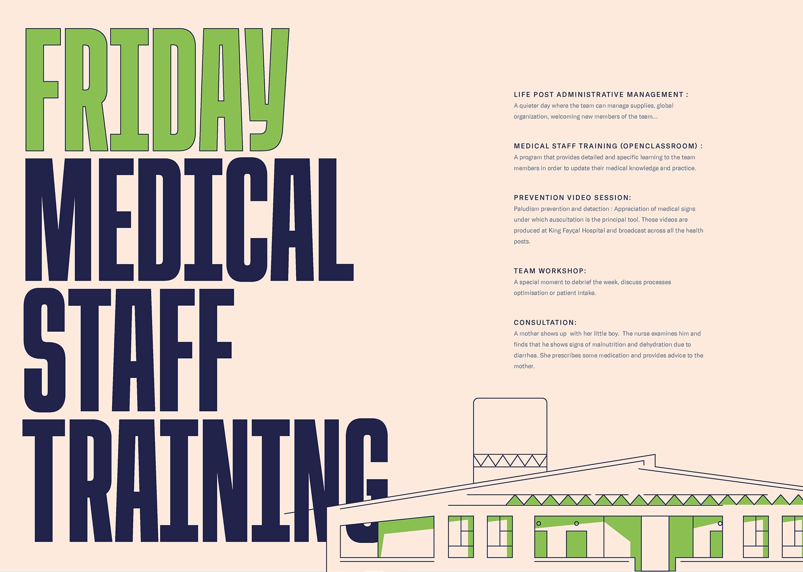 Proramme pour le vendredi avec Medical Staff Training