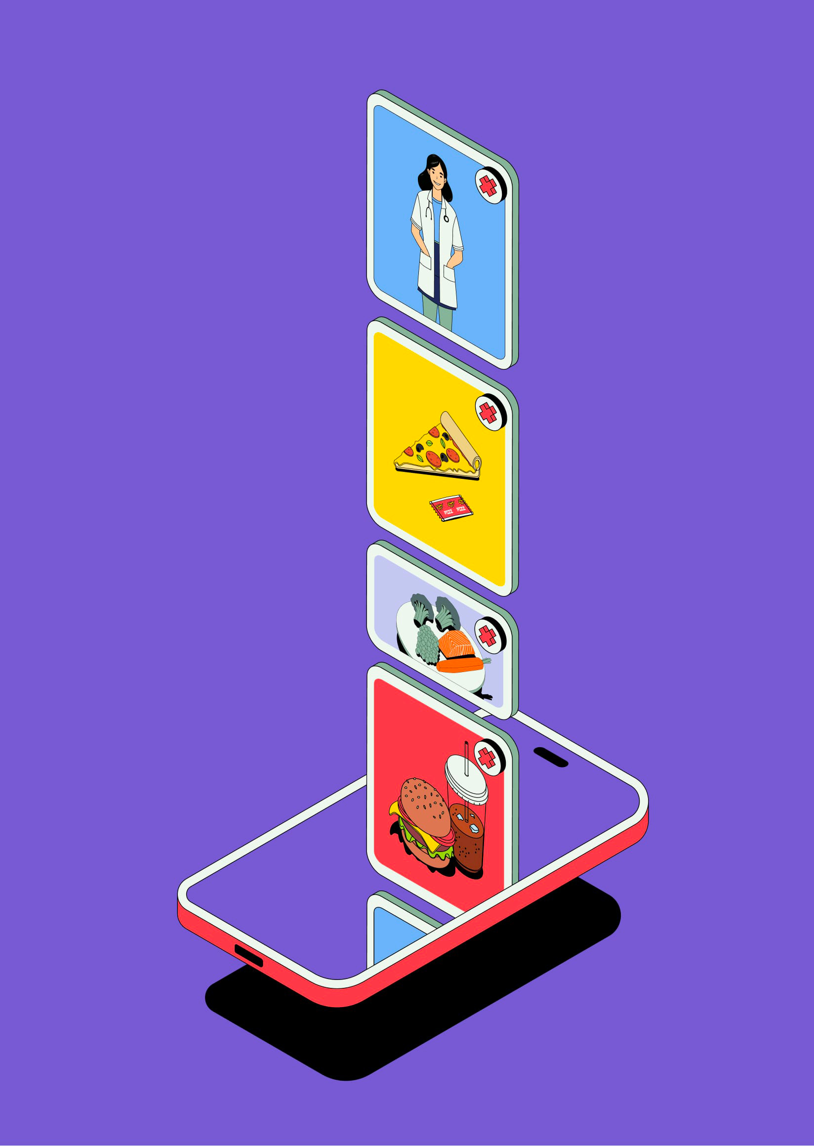 Visuel pour montrer My Food My Future sur mobile