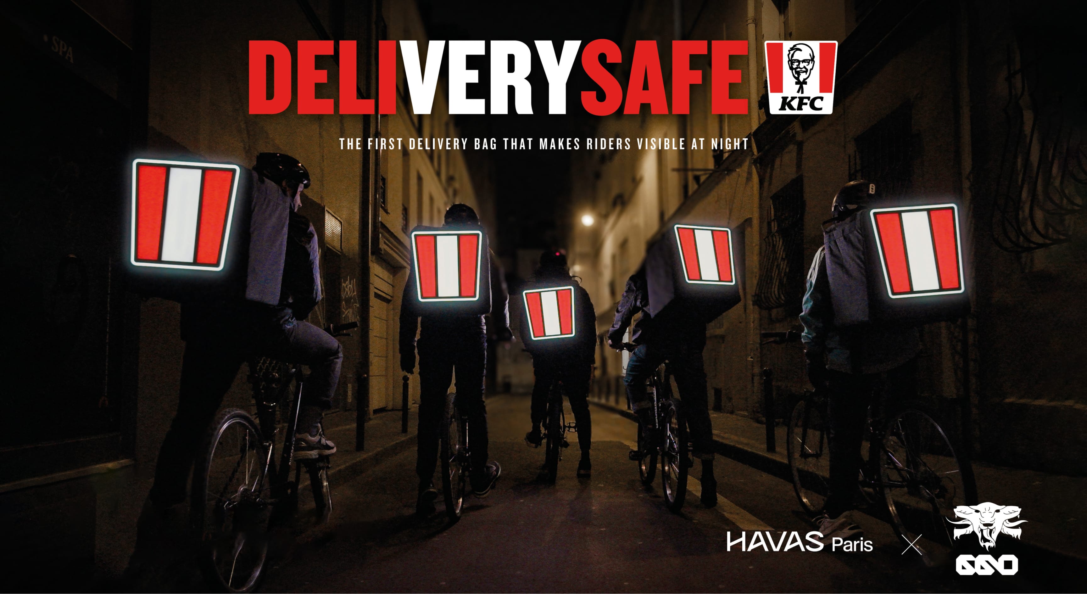 Coursiers avec leurs bag delivery Safe