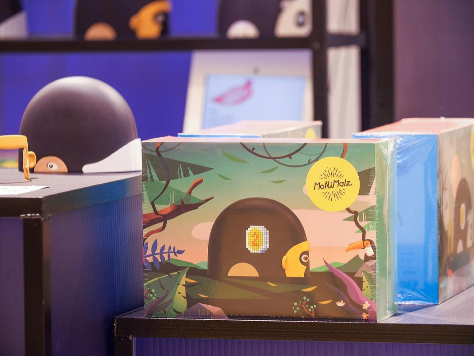 Packaging Monimaz mis en avant sur le corner