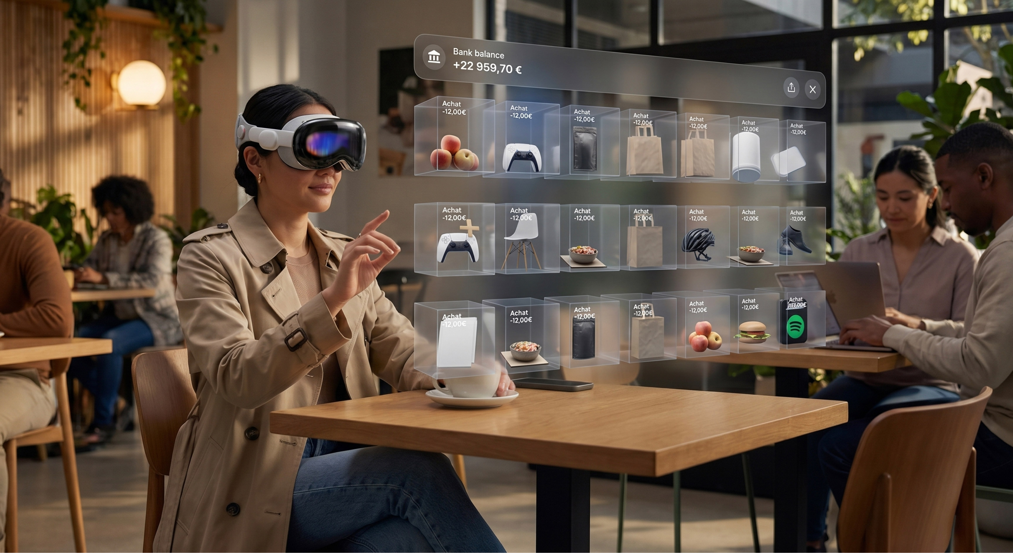Visuels visibles dans l'application Bforank 