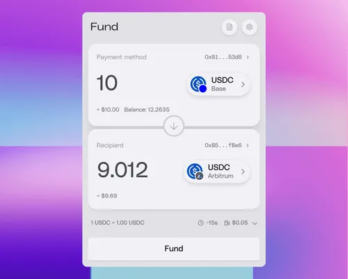 Image showing usdc fund transfer white