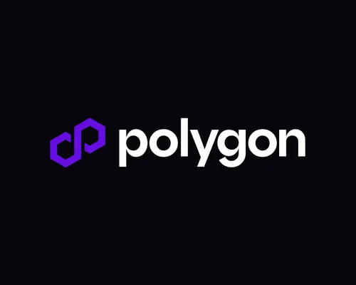 Polygon black background logo