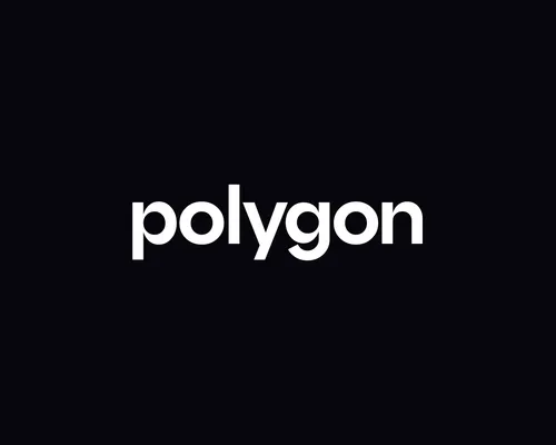 Polygon text logo