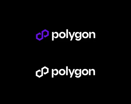 Polygon logo in dark background
