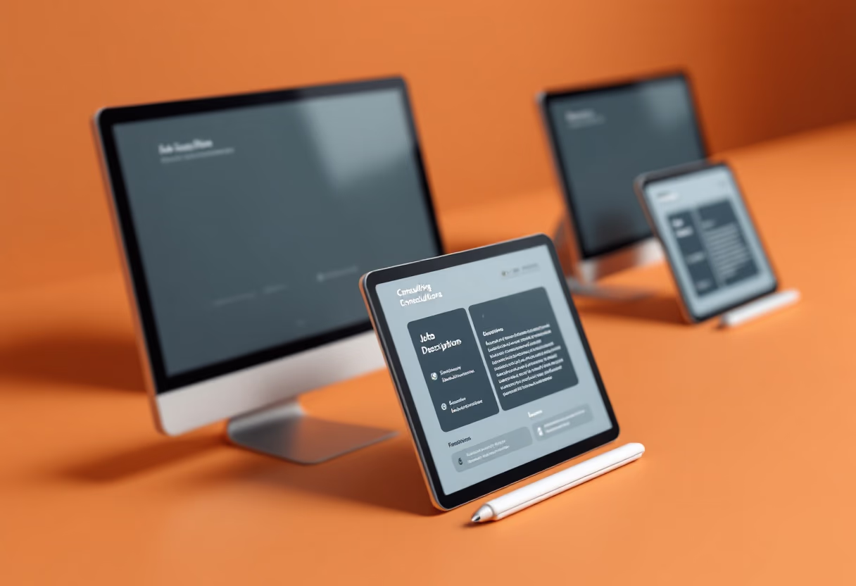 image of job opportunities display (for a consulting firm)