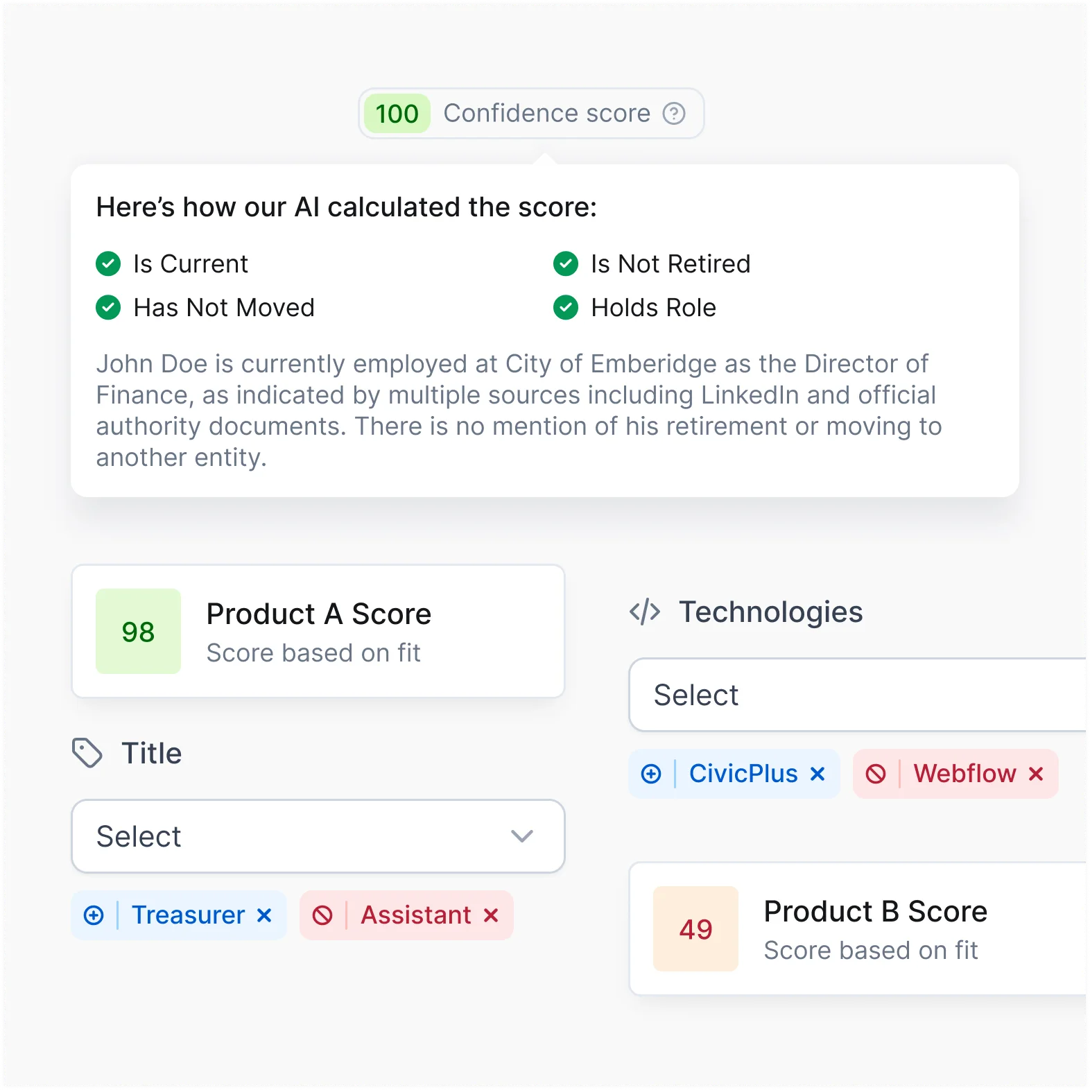 Preview of the items shipped with the Contacts & Entity Intelligence updates