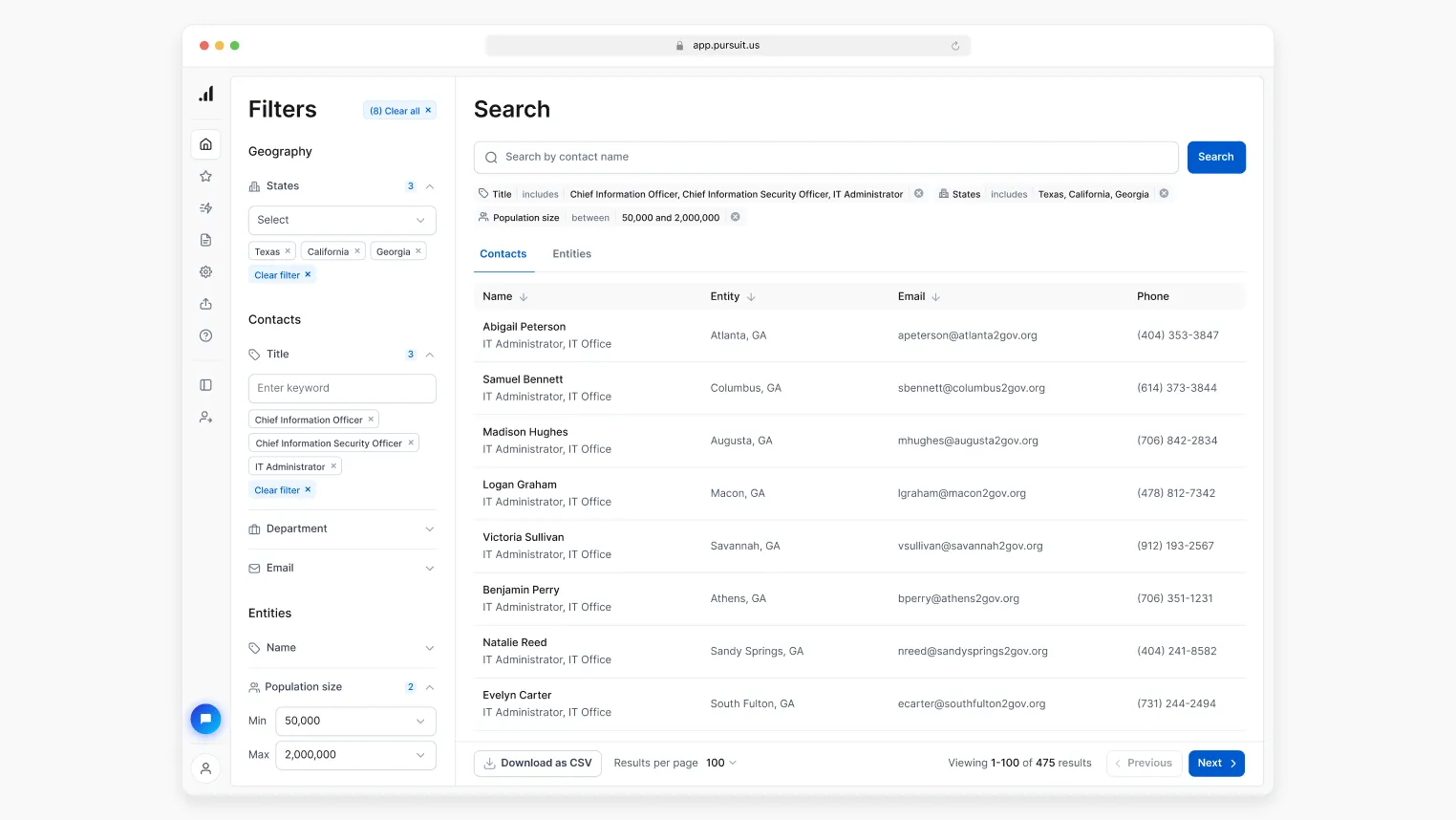 Frame of the Contact Intelligence video of Pursuit's Winter 2024 Release