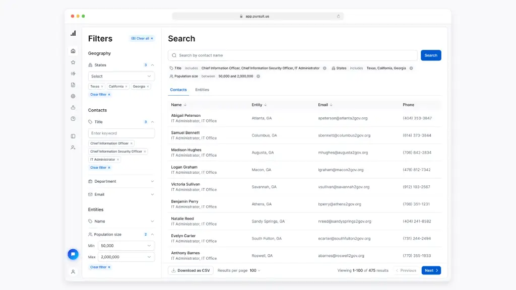 Frame of the Contact Intelligence video of Pursuit's Winter 2024 Release