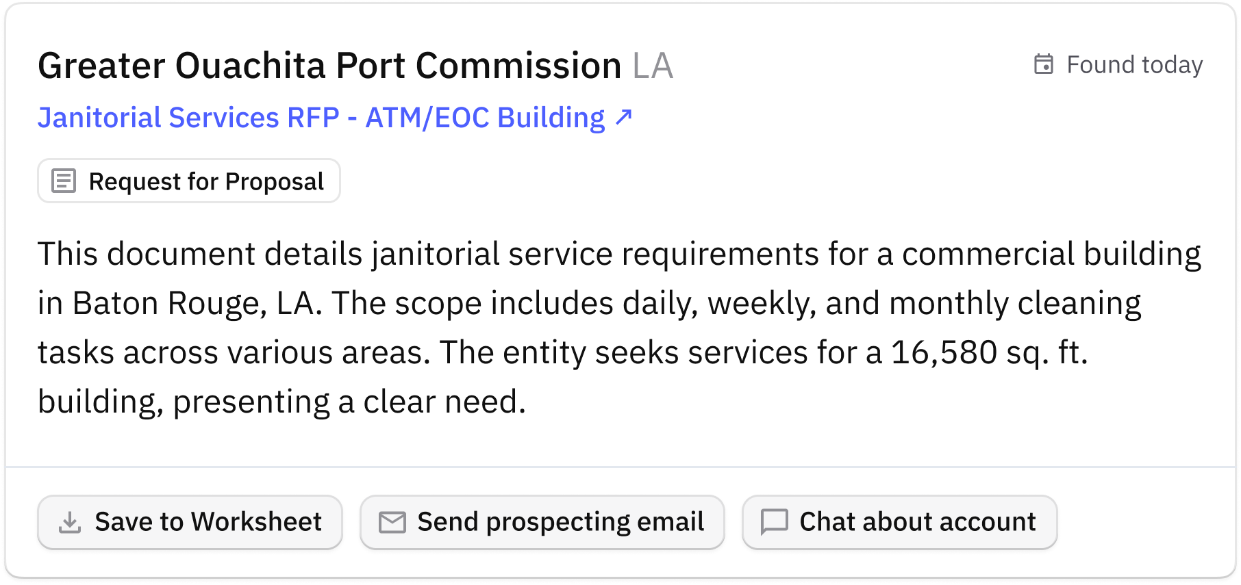 government janitorial contracts