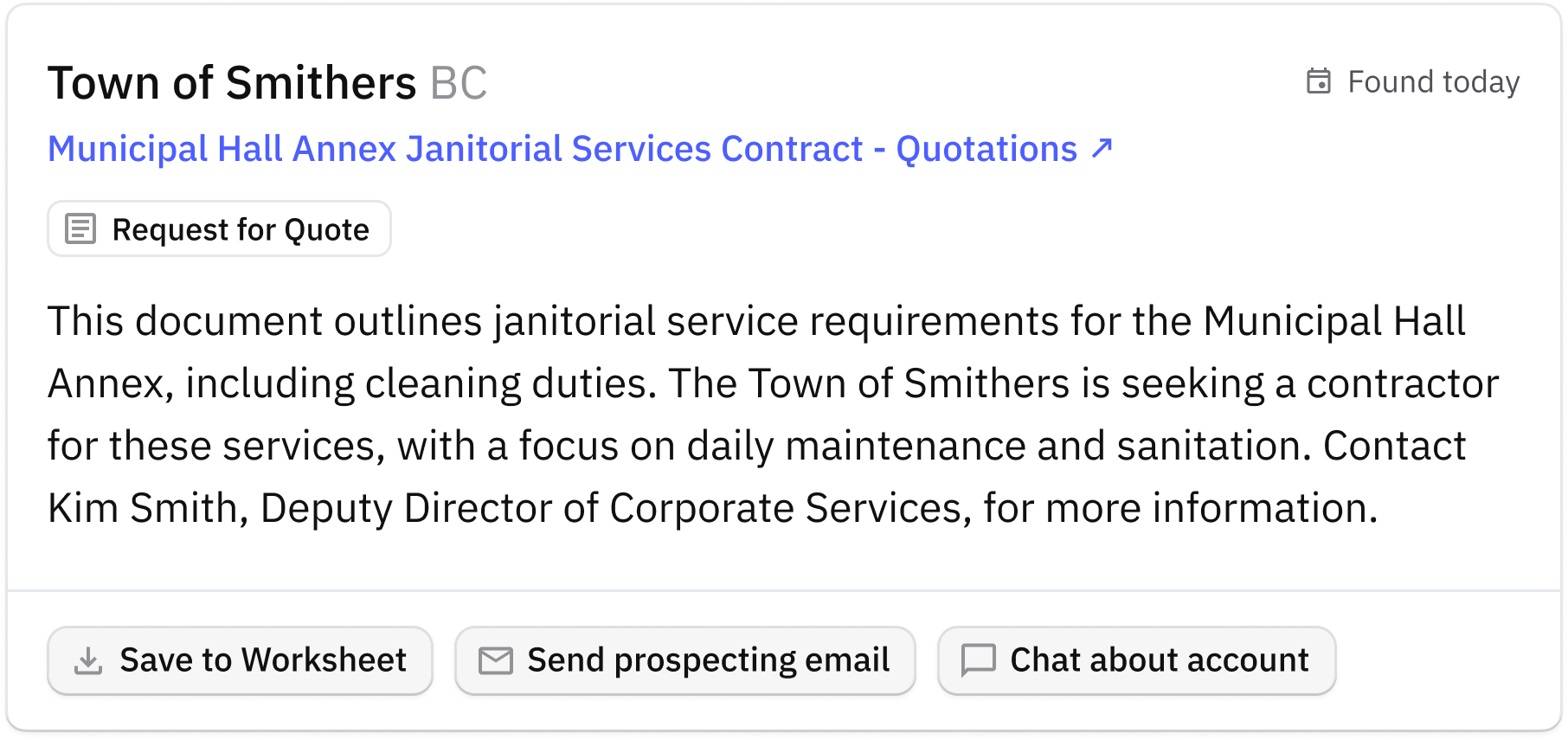 government janitorial contracts