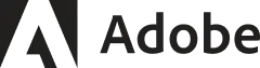 Adobe company logo with stylized A and text.