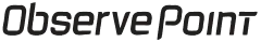 Observe Point logo text in stylized black font on a transparent background.