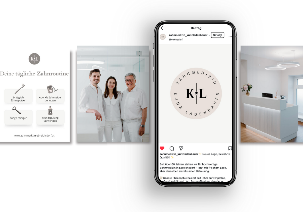 Social Media Account von Zahnarztpraxis Kunz Ladenbauer
