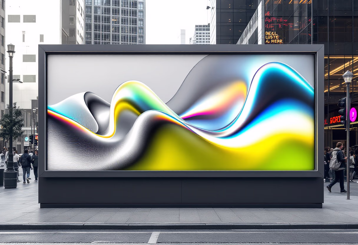 subject/scene: digital project image of a social media ad design (for a social media and communication)