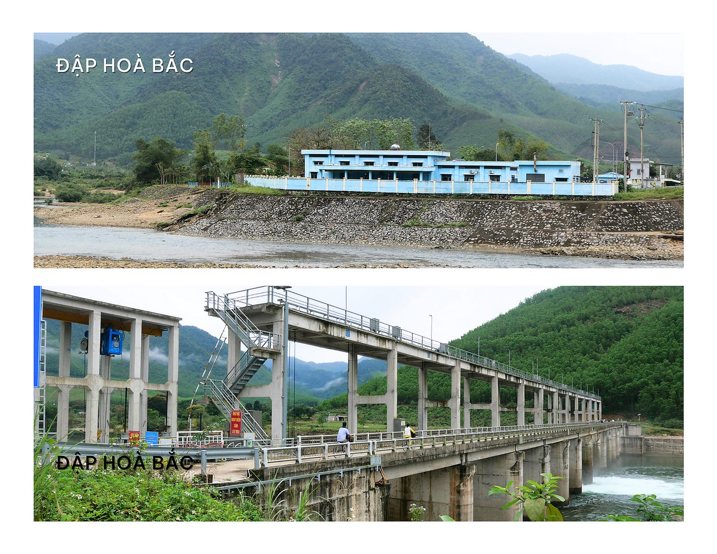 Hoa Bac Dam, nearby the upstream of Cu De river