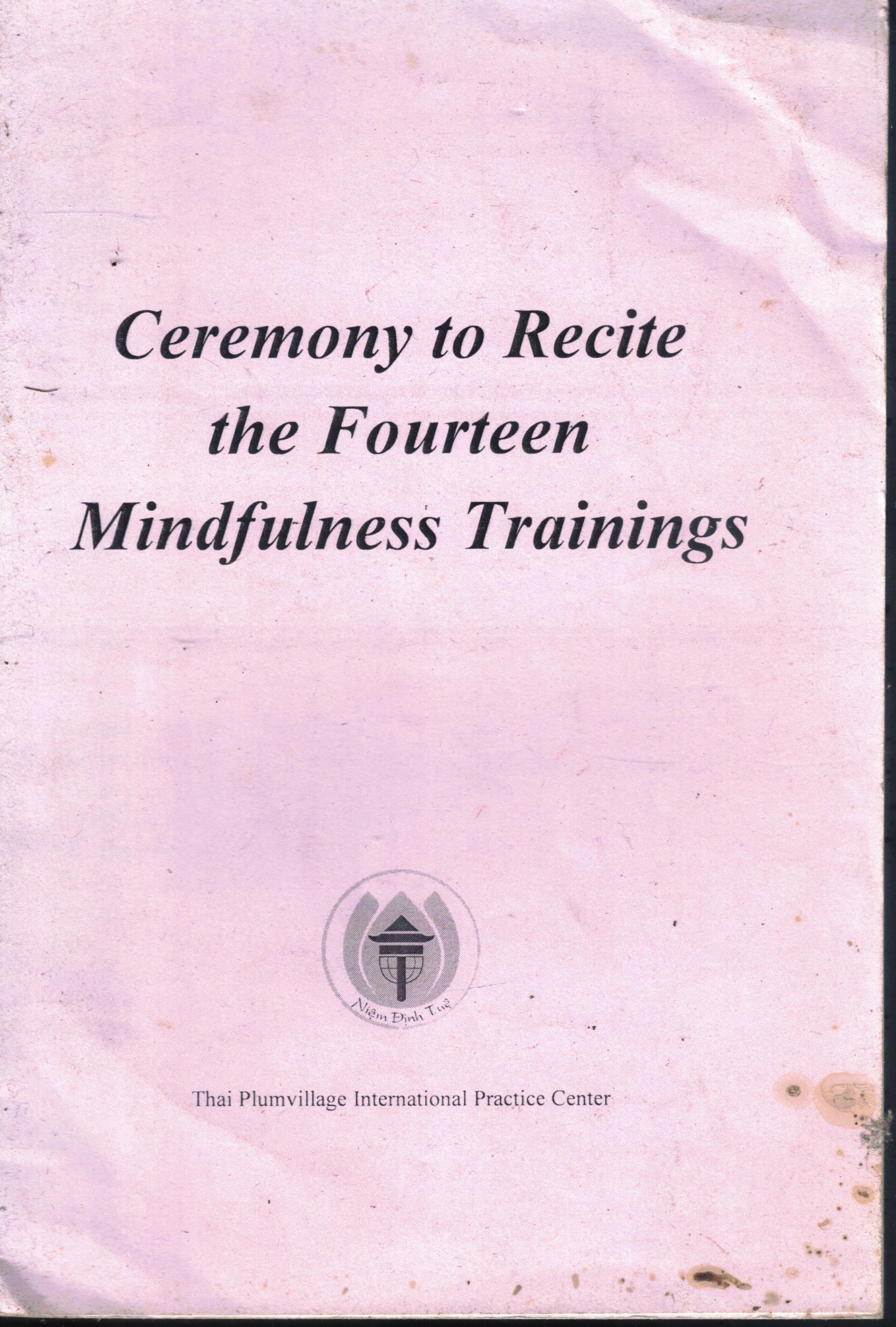 Cover of Ceremony to Recite the Fourteen Mindfulness Trainings