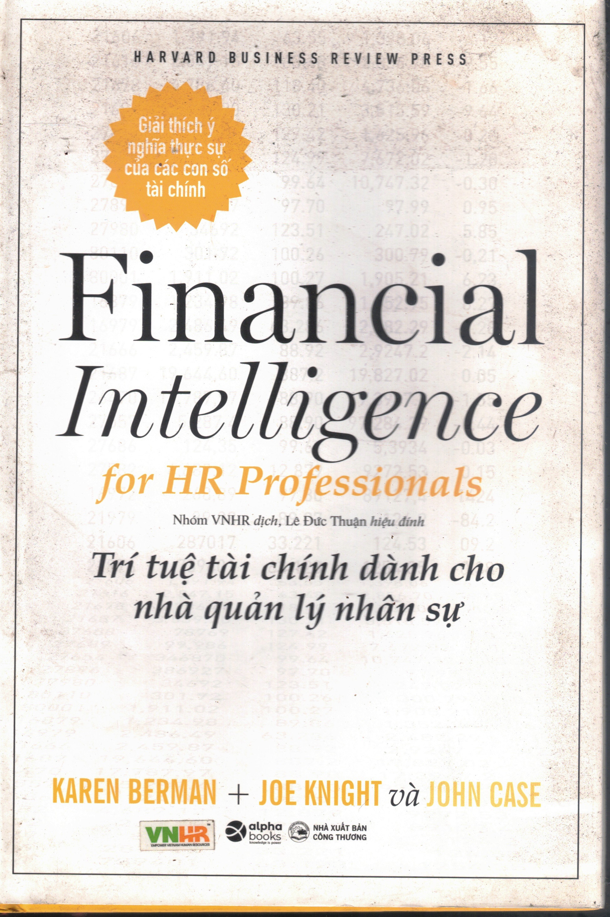 Cover of Financial Intelligence for HR Professionals - Trí Tuệ Tài Chính Dành Cho Nhà Quản Lý Nhân Sự