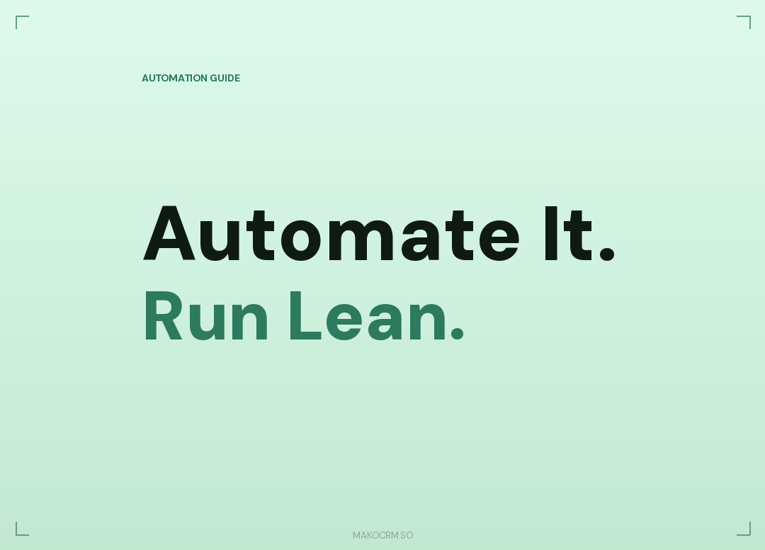 Solo Studio Automation