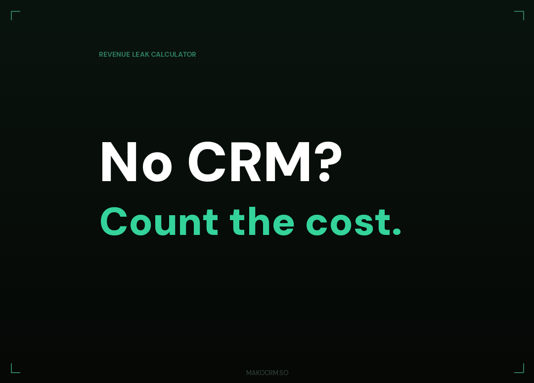 True Cost of No CRM