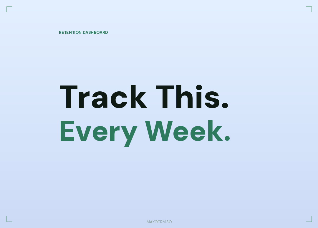 Retention Metrics Dashboard