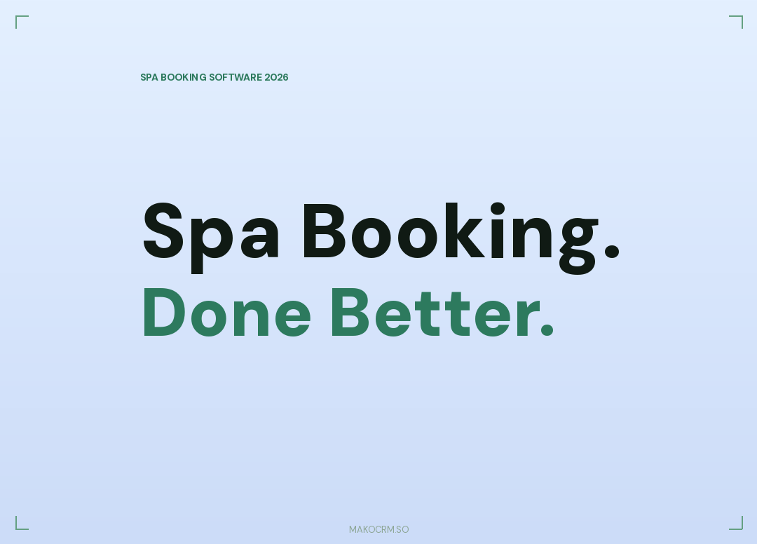 Spa Booking Software 2026