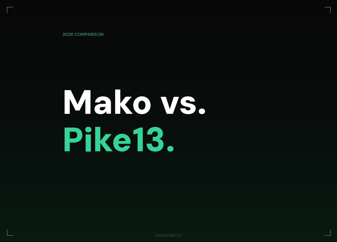 Mako vs Pike13