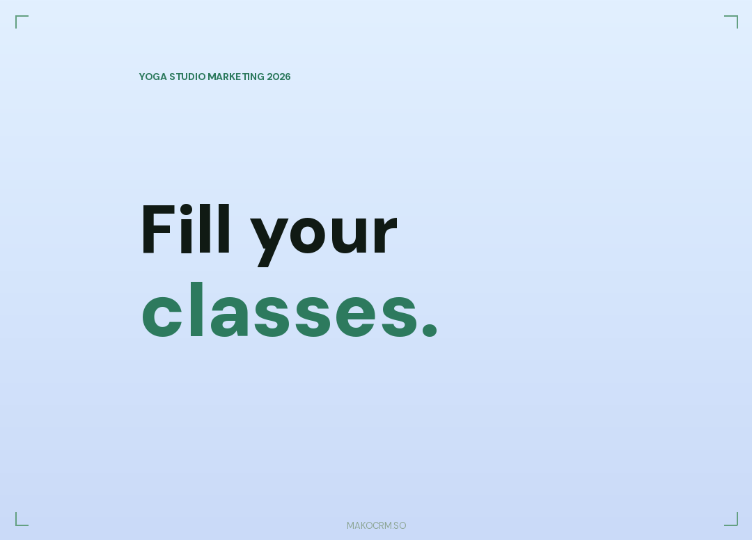 Yoga Studio Marketing Ideas