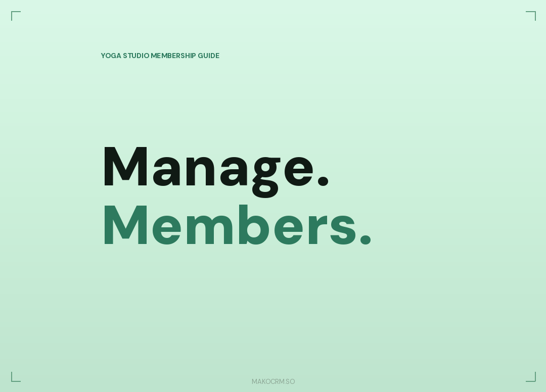 Yoga Studio Membership Software 2026