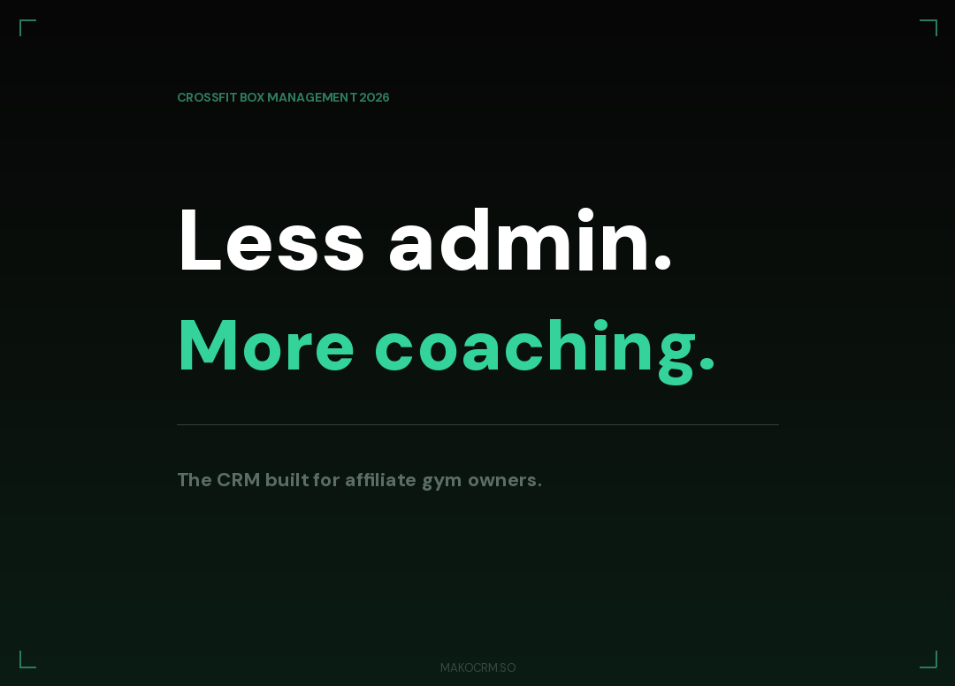 CrossFit Box Management Software