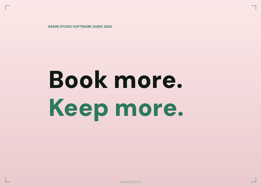 Barre Studio Software