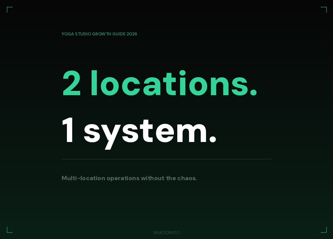 Multi-Location Yoga Studio Management: What Changes When You Open a Second Location