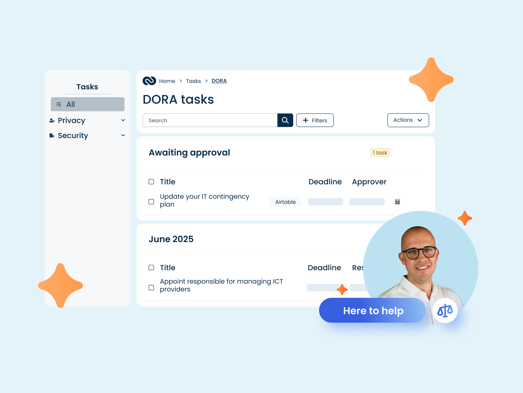 AI Compliance icon with circuit board background