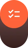 Icon representing a structured risk assessment workflow