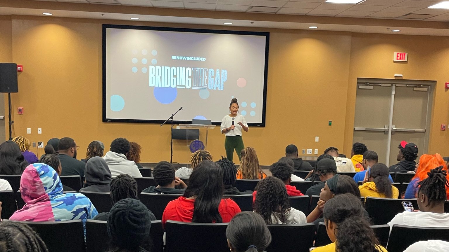 Acclinate speaker at Miles College